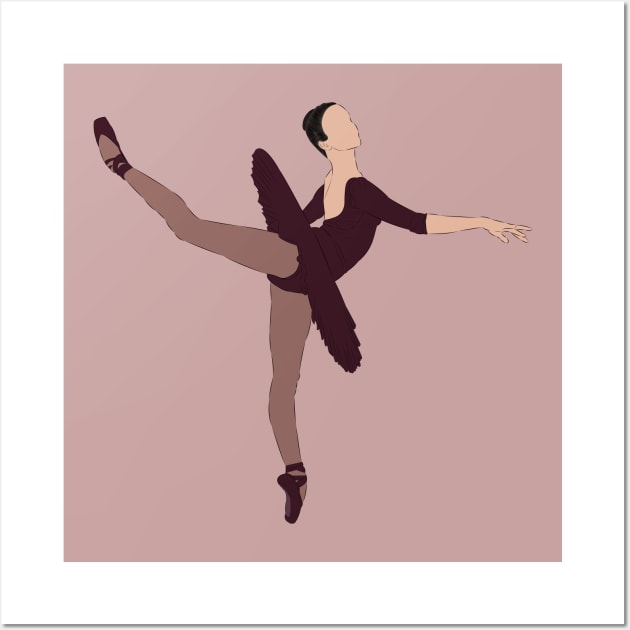 Attitude - Ballerina Wall Art by LiLian-Kaff